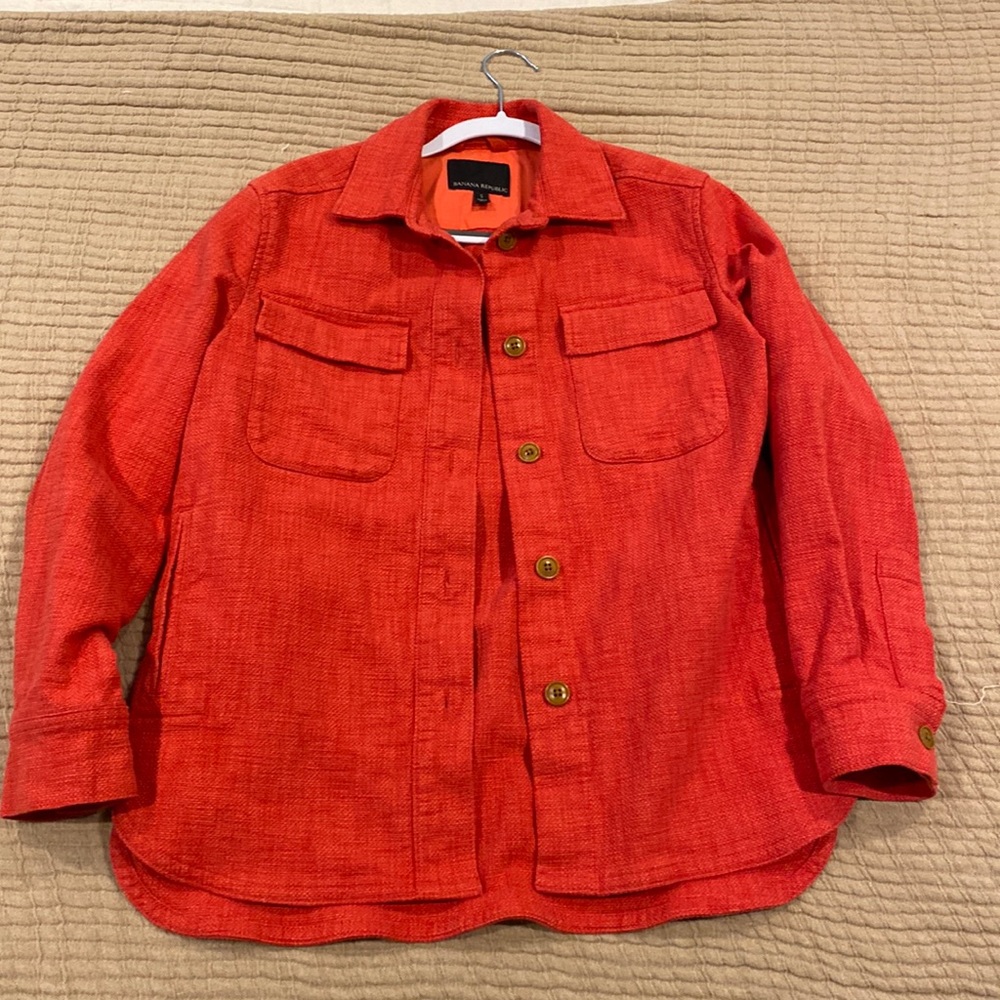 Banana Republic Hopsack Shirt Jacket Medium